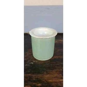 Antique 1800s Ceramic Cream Pot Green - Picture 1 of 7