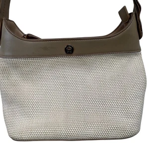 Etienne Aigner Vintage geflochtene Tasche Handtasche Kunstlederbesatz 10x7x3,5" LESEN - Bild 1 von 14