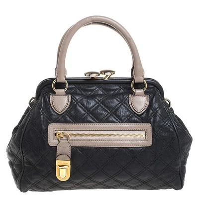 Marc Jacobs Black Quilted Leather Mini Stam Satchel - Image 1 of 4