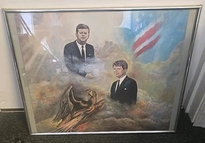 Vintage JFK Memorabilia gerahmt  - Bild 1 von 5