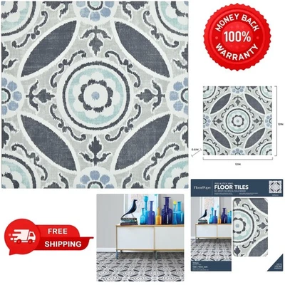 Azulejos de piso Sienna pelar y pegar fáciles de instalar - diseño resistente al agua y elegante Foto 1 de 4