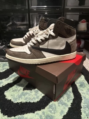 Air Jordan 1 Retro OG Para hombres Talla 10.5 Travis Scott Alto "Mocha" Foto 1 de 4