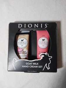 Juego de 2 cremas de manos Dionis leche de cabra cuidado de la piel amor/vainilla francesa - Imagen 1 de 9