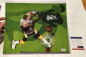 Magic Johnson Lakers Signed vs. Larry Bird Autographed Photo - Picture 1 of 4