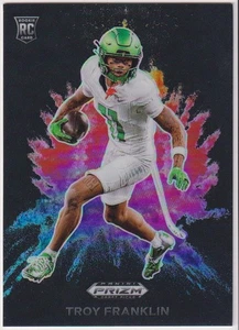 2024 Panini Prizm Draft Picks Colour Blast Black Troy Franklin #CB-18 RC - Bild 1 von 1