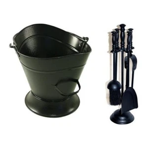 Set Of Waterloo Bucket + Milan Fireplace Set - Picture 1 of 3