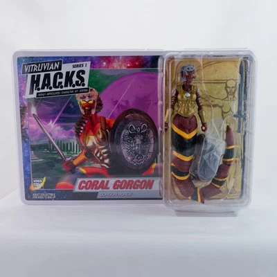 Vitruvian H.A.C.K.S. Figura de acción Coral Snake Gorgon Horde serie 1 Foto 1 de 4