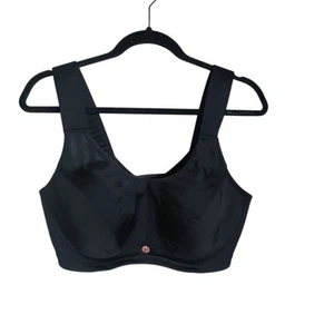 LIVI Active Plus Size Black Max Support Wicking Underwire Sports Bra SZ 40DDD - Picture 1 of 8