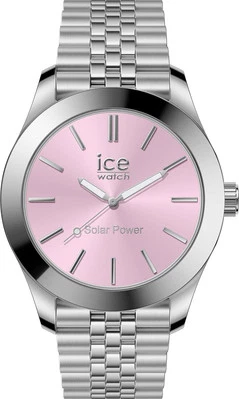 Ice-watch 023790 ICE steel Silver Light Pink Small Solar Second Hand 34.5mm - Image 1 of 4