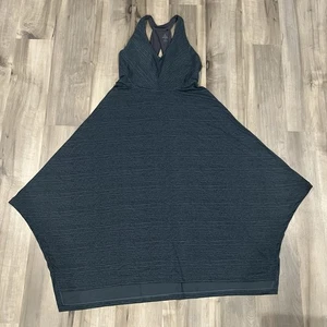 Vestido Prana Saxon XL Gris Teal Cuello en V Espalda Corredora Maxi Pañuelo Dobladillo - Imagen 1 de 13