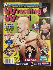 Revista Wrestling World Vintage octubre 1997 con póster LOD ~ multi autógrafo  - Imagen 1 de 7