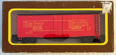Model Power HO Scale Baby Ruth Good Candy Red Reefer Box Car - Image 1 of 4