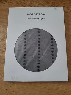 Medias para mujer Nordstrom puntos verticales negras talla S/M  Foto 1 de 4