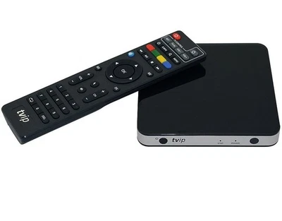 TVIP S-Box v.600 IPTV/OTT 4K UHD Media Player schwarz/silber - Bild 1 von 4
