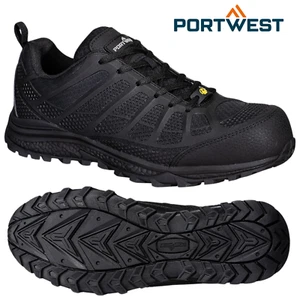 Portwest Calzature Antistatiche Composite Textile Trainer Comfort S1PS ESD SR FO - Foto 1 di 7