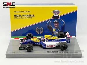 Williams F1 FW14B #5 Nigel Mansell 1992 World Champion 1:18 MINICHAMPS + CAMEL - Picture 1 of 12