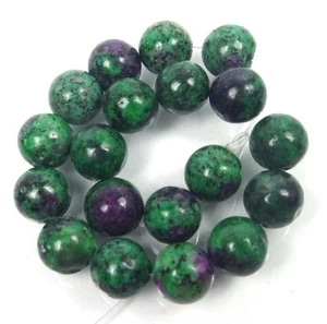 10mm Ruby Zoisite Round Beads (19) - Picture 1 of 2