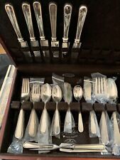  KIRK CALVERT  STERLING SILVER SET FOR 6 WITH SERVERS  NOT MONOGRAMMED