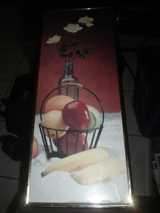 Fruit Artwork Of A Flower And Some Fruits - Picture 1 of 1