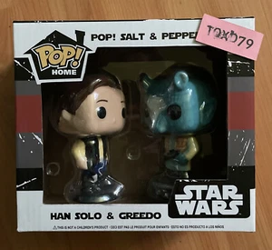 New Funko POP! Star Wars Home - Salt and Pepper Shaker Set - Han Solo & Greedo - Picture 1 of 2