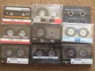 9 X TDK, Memorex, Sony, Panasonic Various Used Tapes