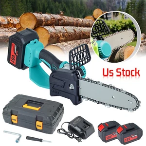 8 inch Electric Mini Chainsaw Cordless Handheld Chain Saw 2 Battery For Makita - Picture 1 of 12