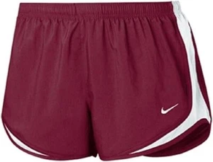 Nike Women’s Fit-Dry Race Shorts Size Large NEW 243438-612 w/ Mesh Briefs Maroon - Picture 1 of 1
