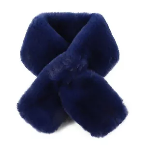 Women Fur Collar Scarf Faux Fur Neck Warmer Scarves for Cold Weather Lady - Picture 1 of 6