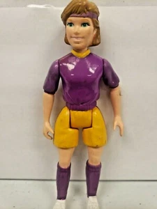 Vintage Playskool Dollhouse JOGGER MOM Athlete Woman Brunette for Loving Family - Picture 1 of 5