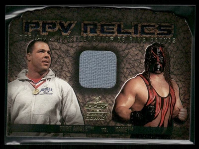 2002 Fleer WWE RAW vs SmackDown! PPV Relics Kurt Angle Kane HOF - Image 1 of 2