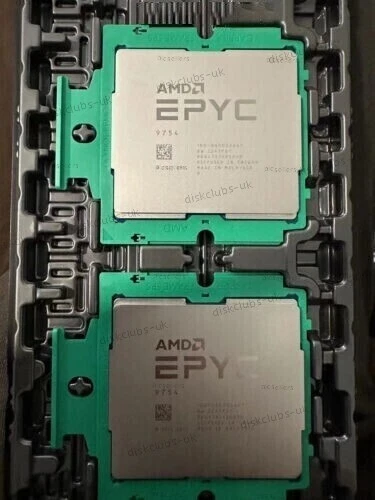 AMD EPYC 9754 2.25ghz-3.1ghz Server CPU 128/256t 360w For Gigabyte MZ73-lm0 - Image 1 of 1