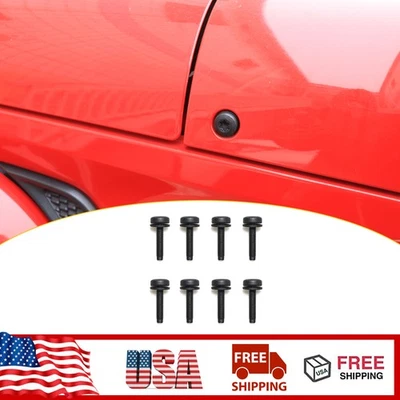 Para Jeep Wrangler JL JK 2007-2018 8 piezas M8 Tornillos de fijación Pernos de repuesto Foto 1 de 4