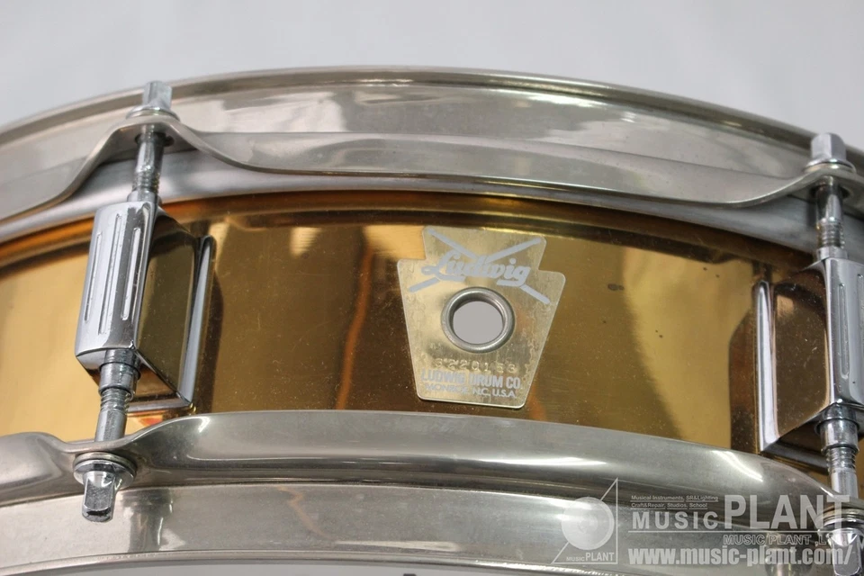 Ludwig LB553 青铜 Piccolo 小军 13x3 二手黄铜外壳 小巧型鼓 — 第 1/4 张图片