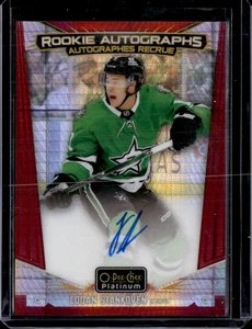 Logan Stankoven Ree Prism Rookie AUTO /30 2024-25 UD O-Pee-Chee Platinum - Imagen 1 de 2