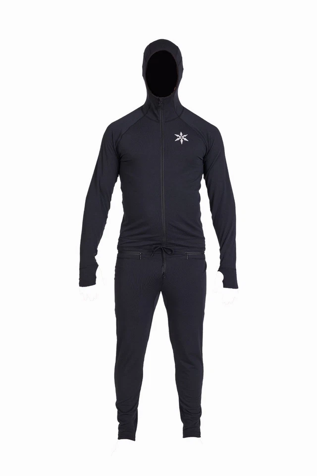 Traje Jinja Clásico Airblaster Para Hombre Negro Grande XL Base de Esquí Snowboard Montaña Foto 1 de 4