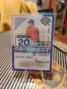 Panini Prospect Edition 2024 Jonah Tong Blue Prizm/149 Rookie RC Mets - Imagen 1 de 3