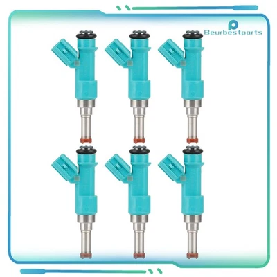 6pcs Fuel Injectors For Lexus RX450h for 2010-2015 Toyota Sienna 2011-2016 3.5L - Изображение 1 из 4