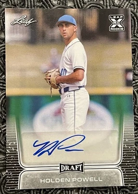 2020 Leaf Draft Baseball HOLDEN POWELL Rookie Auto BA-HP2 - Image 1 of 2