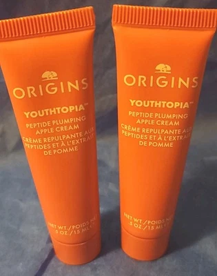 2x ORIGINS ~YOUTHTOPIA~ CREMA DE MANZANA RELLENA DE PÉPTIDOS .5 OZ VIAJE DE LUJO Foto 1 de 4