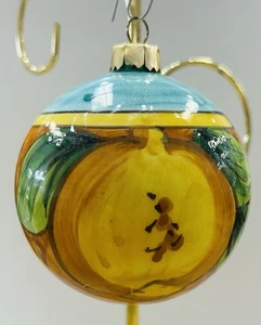 Cerámica Vietri - Adorno de Navidad 3,1/2’’ Limón hecho/pintado a mano Italia - Imagen 1 de 5