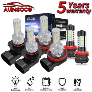 6500K For GMC Terrain 2010-2018 LED Headlight Hi/Lo Fog Beam Bulbs Super Bright - Picture 1 of 19