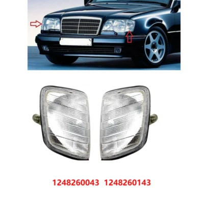 2X For 1985-1995 Mercedes-Benz E-Class W124 E300 E320 Turn Signal Light Assembly - Image 1 of 4