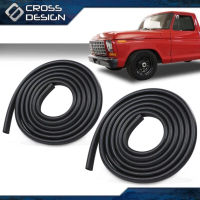 Rubber Door Seals Weatherstrip Pair Set Fit For 73-79 Ford F100 F150 F250 Truck - Image 1 of 4