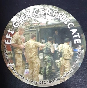 1EFI25J BRITHISH EFI 1st Print 25 Cents Pog from 2004 not AAFES - Picture 1 of 2