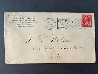 JA Newby Florist Greenhouse And Bedding Plants Logansport Indiana City Cover - Image 1 of 2