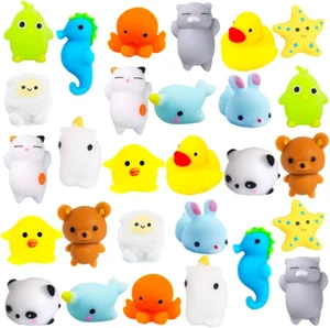 28 SZTUK Mochi Squishy Zabawki na Wielkanoc, Kawaii Animal Stress Relief, Impreza Upominki - Zdjęcie 1 z 12