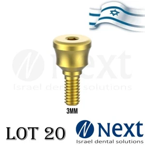 Lot x 20 Healing cap Concave abutment titanium 3 mm Ø 4.6 MM - Picture 1 of 3