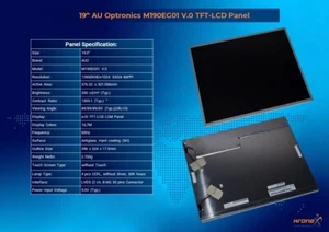 19" AU Optronics M190EG01 V.0 1280(RGB)×1024(SXGA) LCD TFT Display - Picture 1 of 3