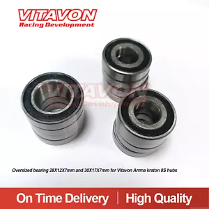 Übergroßes Lager 28X12X7mm und 30X17X7mm für Vitavon Arrma Kraton 8S Naben - Bild 1 von 2