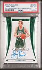 2021 Flawless Larry Bird Green Color Match Emerald On Card Auto /5 Celtics PSA 8